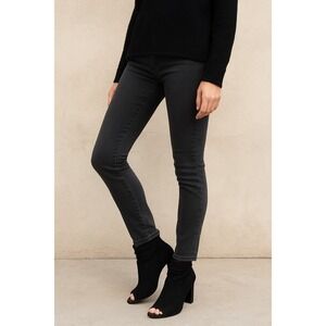 Venus Black Peep Toe Ankle Boots Suede Slouch Block Heel Women's Shoes size 9.5‎